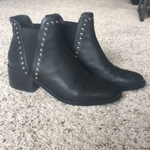 Steve Madden Stud Leather Boots